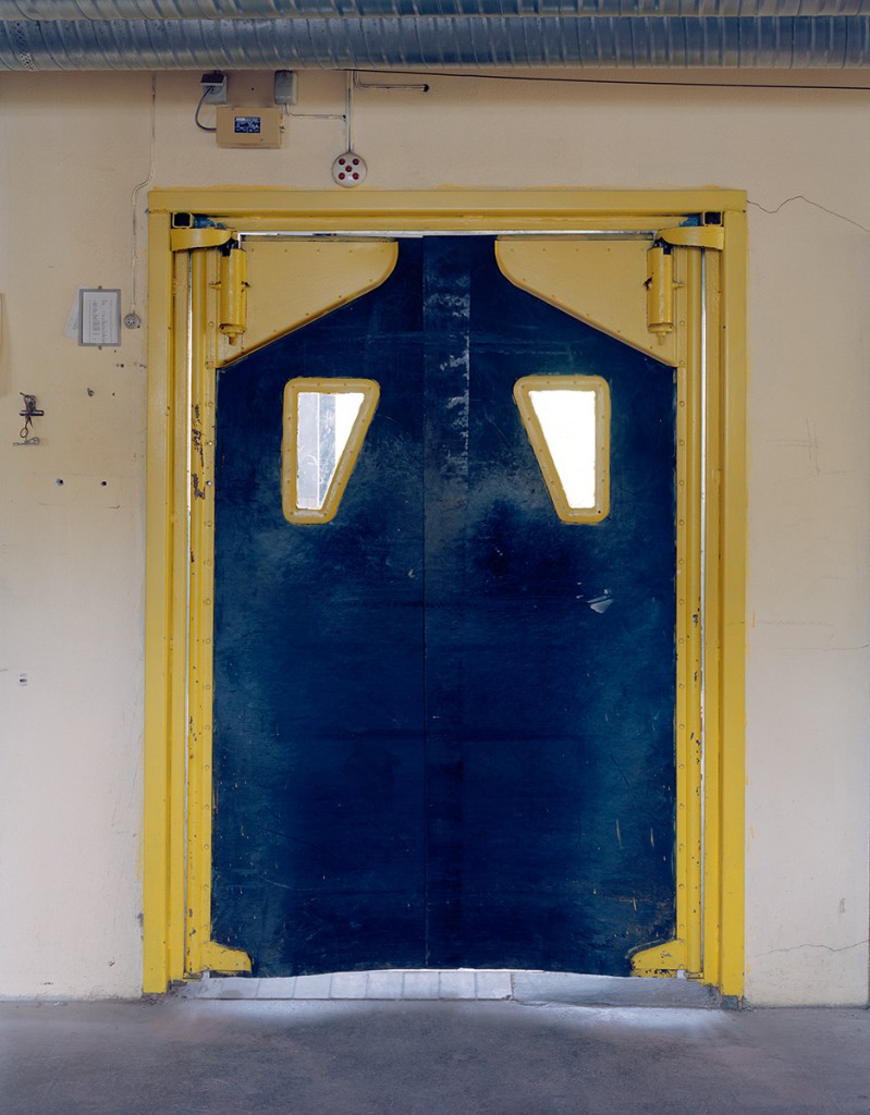 Gelb-blaue Tür. Foto Christina Glanz